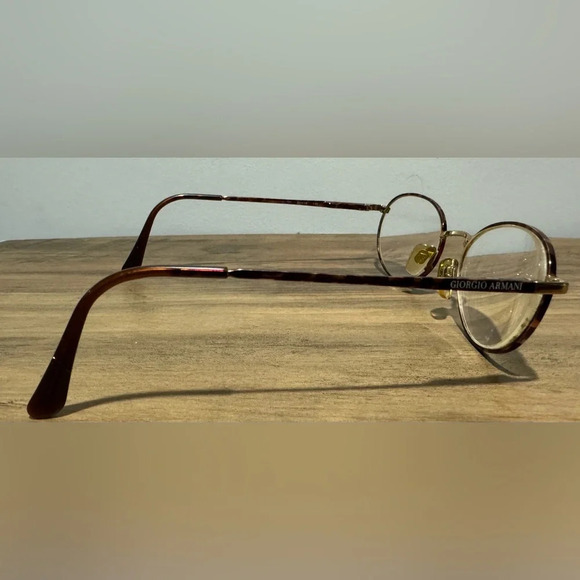 Giorgio Armani Designer glasses 222 721 Frames tortoiseshell metal retro hipster - Picture 5 of 6